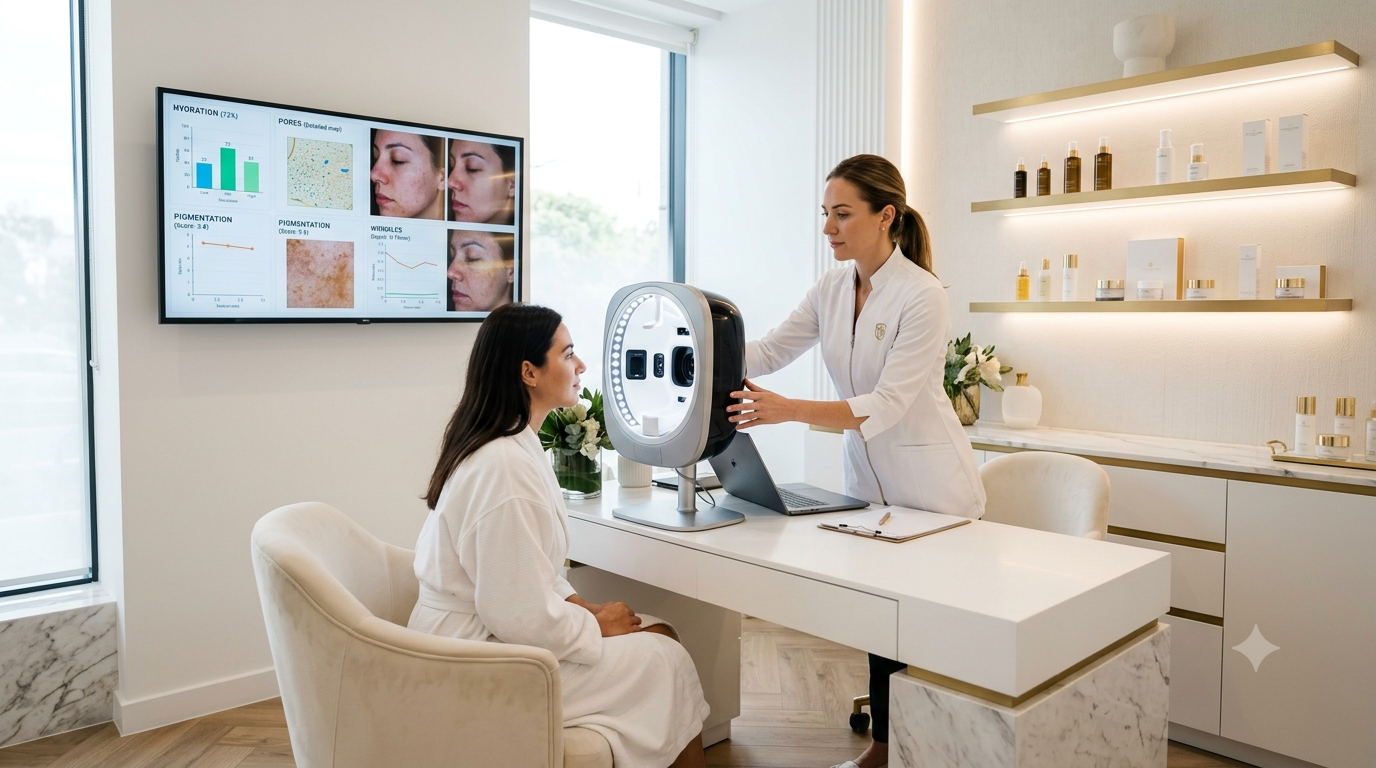 Personalized skincare consultation with professional esthetician at Kimia Skin Care