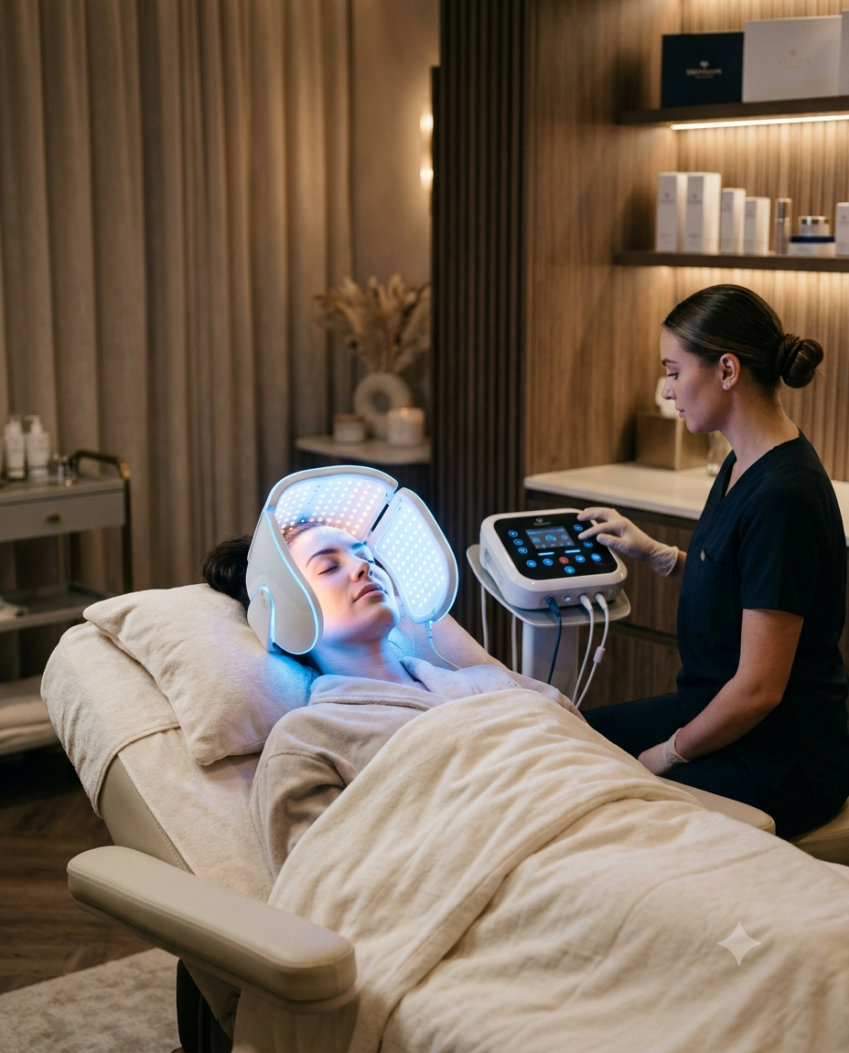 LED Light Therapy Facial	LED light therapy facial treatment using advanced skincare technology