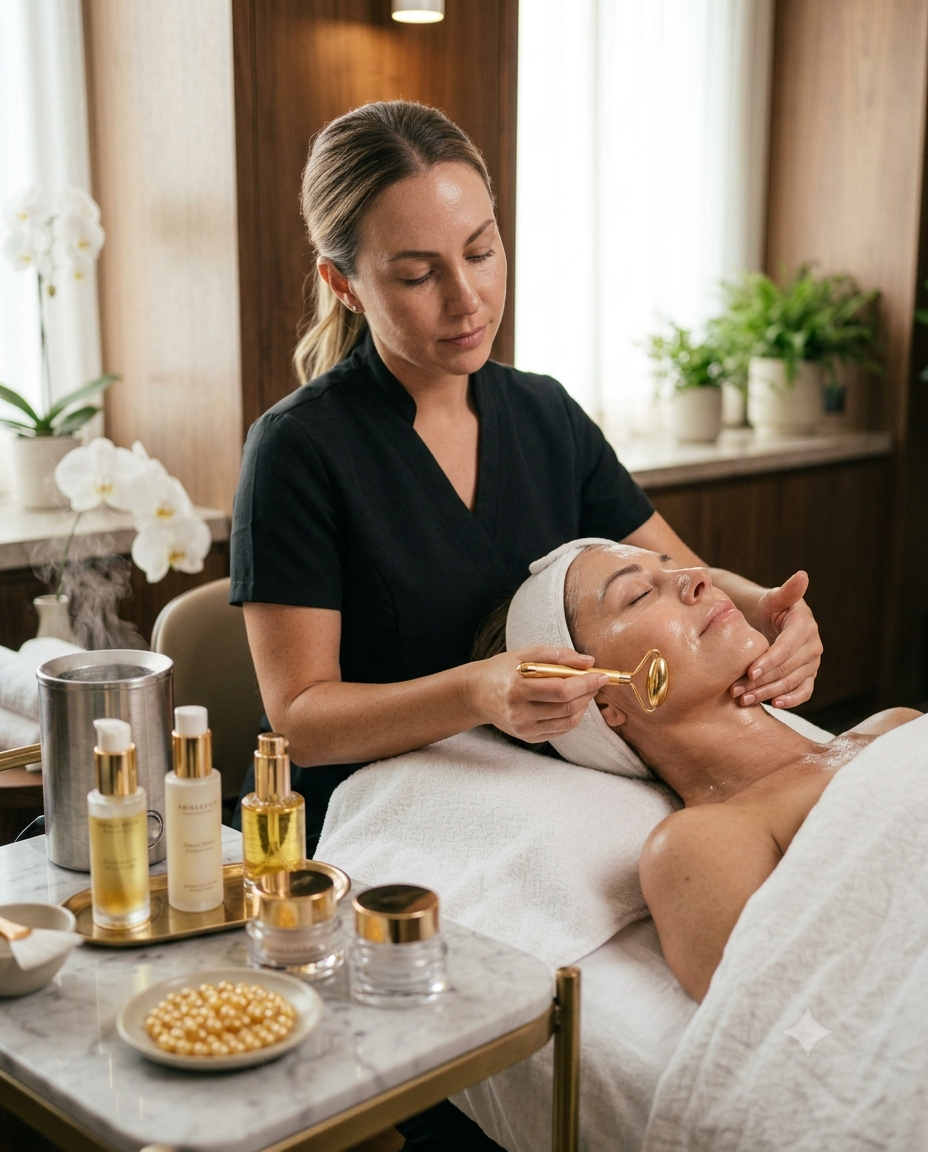 Professional deep cleansing facial treatment at Kimia Skin Care spa